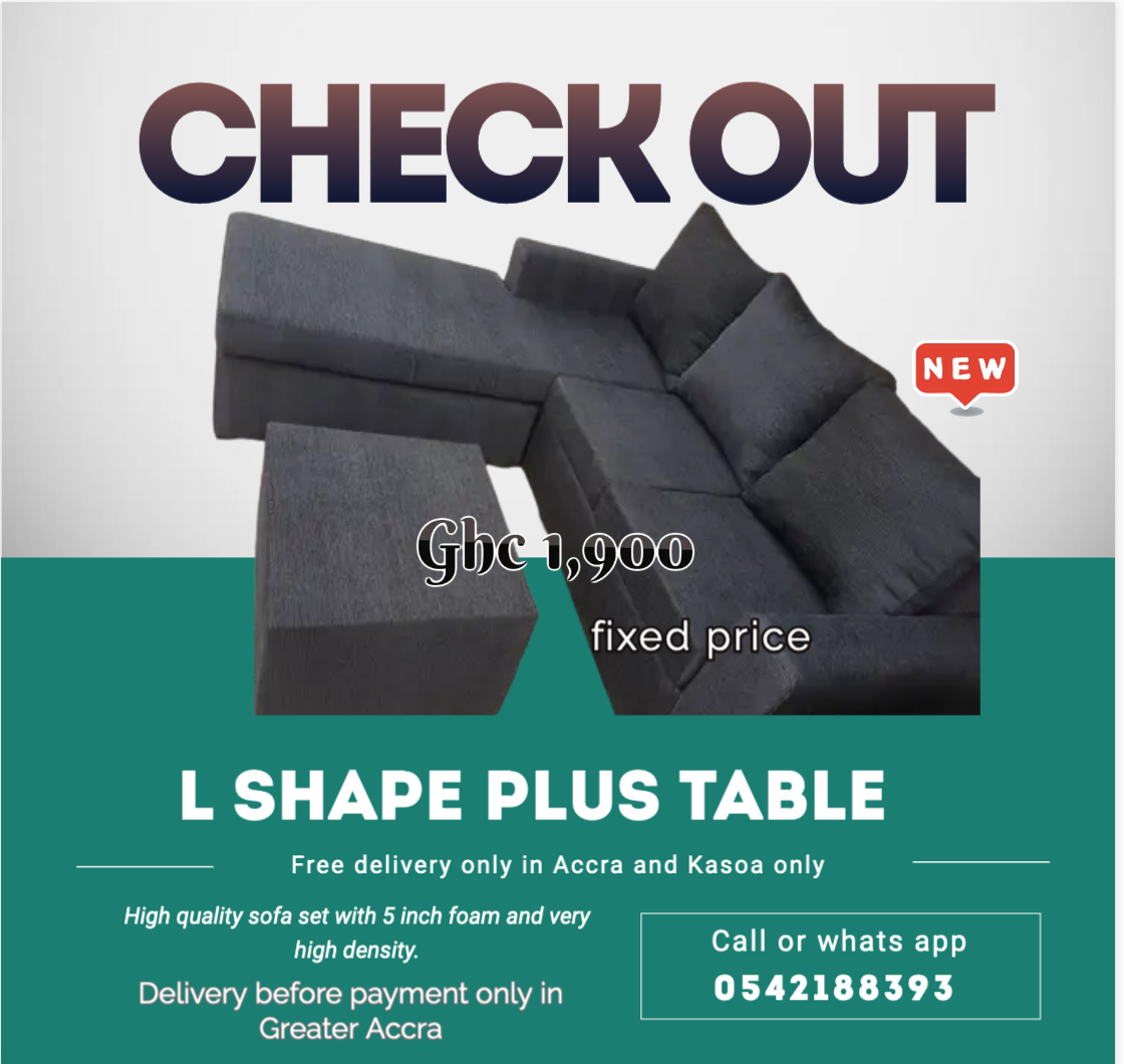 New : L shape Plus Table – Free delivery only in Accra and kasoa only