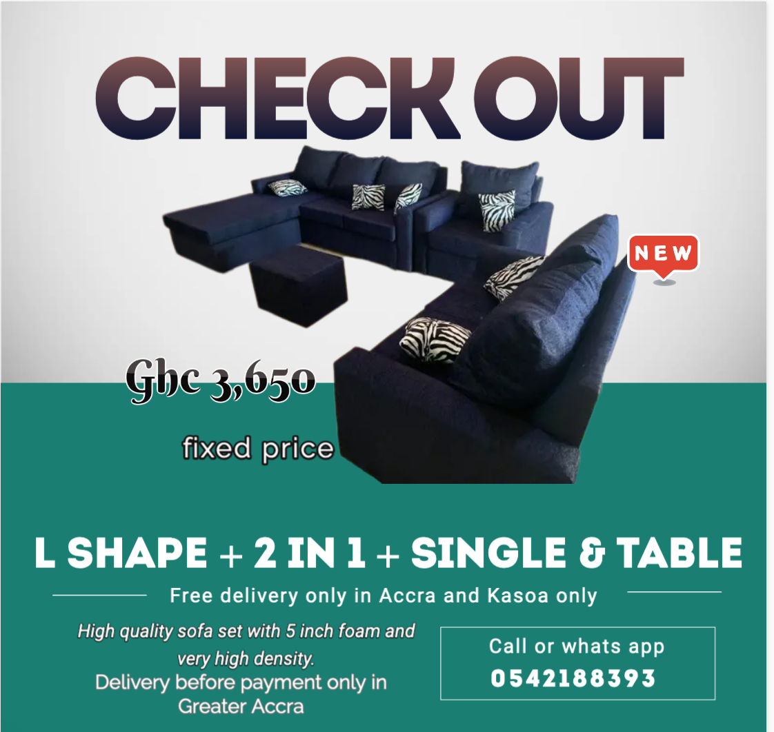 New : L shape Plus 2in1 Plus Single plus Table – Free delivery only in Accra and kasoa only